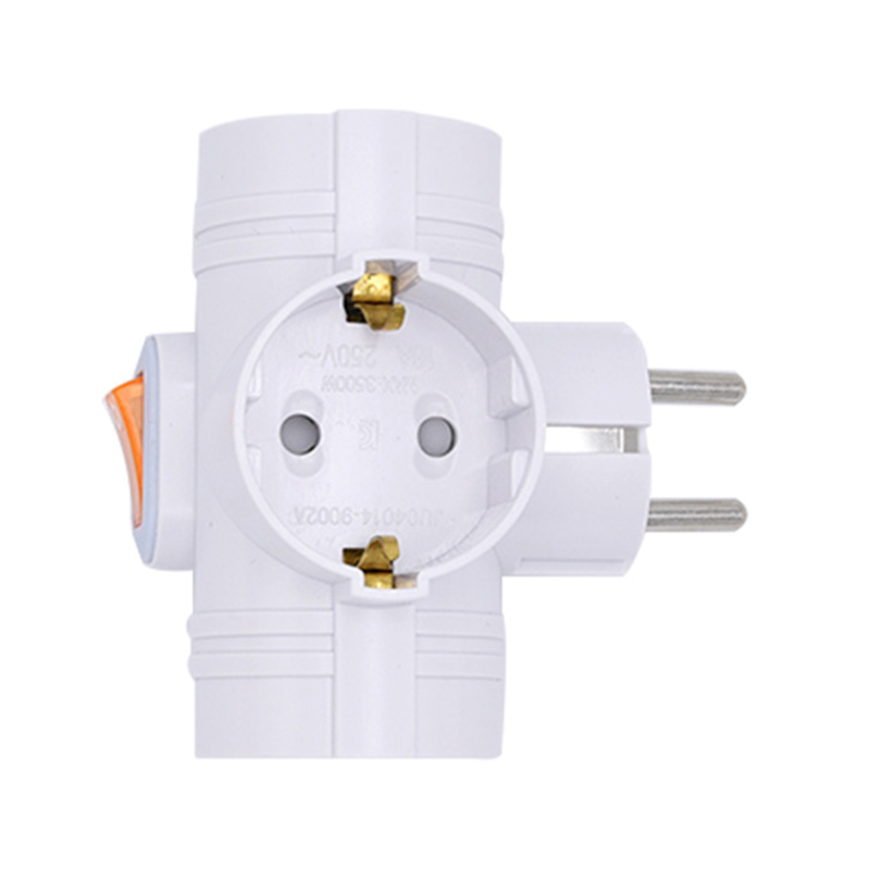 Mai multe dispozitive complete de cupru Wireless T Form 3 în 1 priză cu comutator Mai multe dispozitive complete de cupru Wireless T Form 3 în 1 priză cu comutator